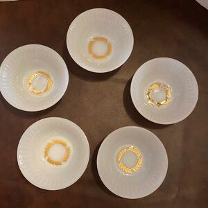 Federal glass berry bowls